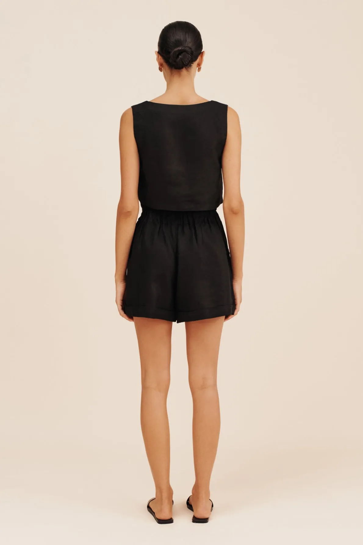 ALICE CROP TOP - BLACK
