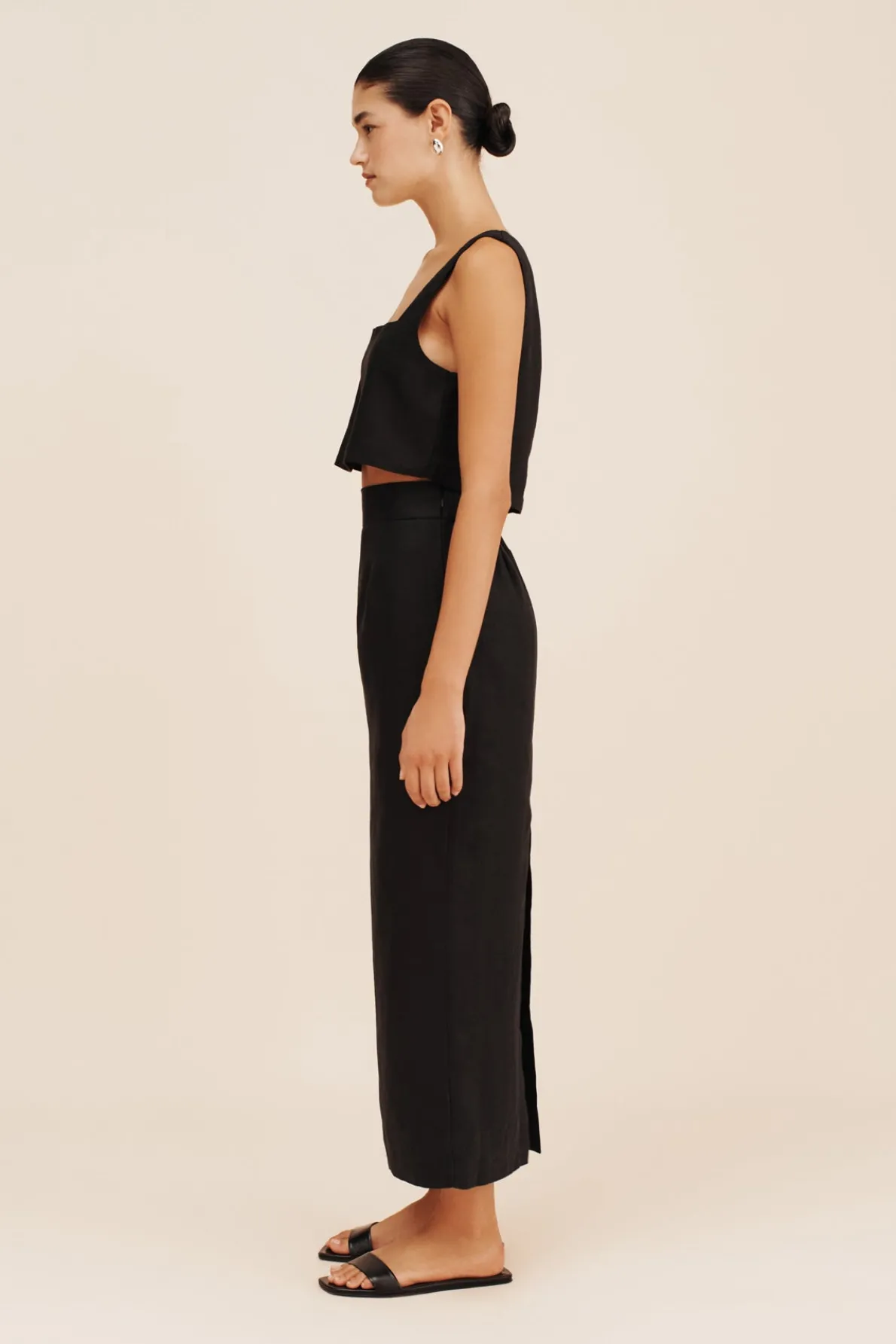 ALICE CROP TOP - BLACK