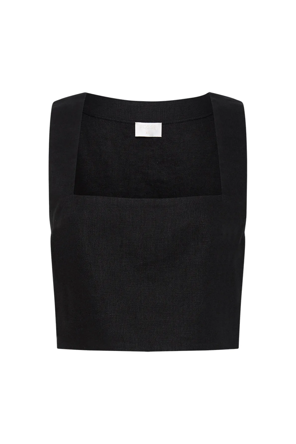 ALICE CROP TOP - BLACK