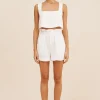 ALICE CROP TOP - IVORY