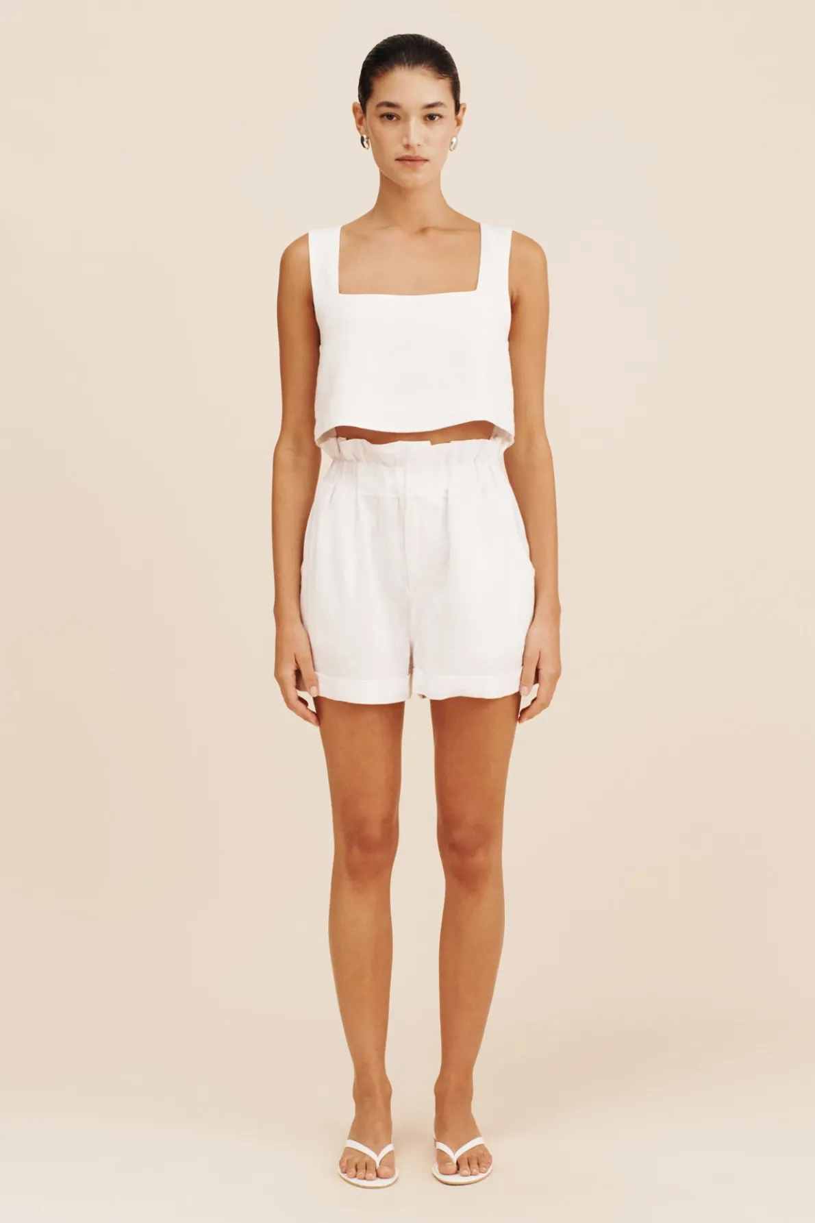 ALICE CROP TOP - IVORY