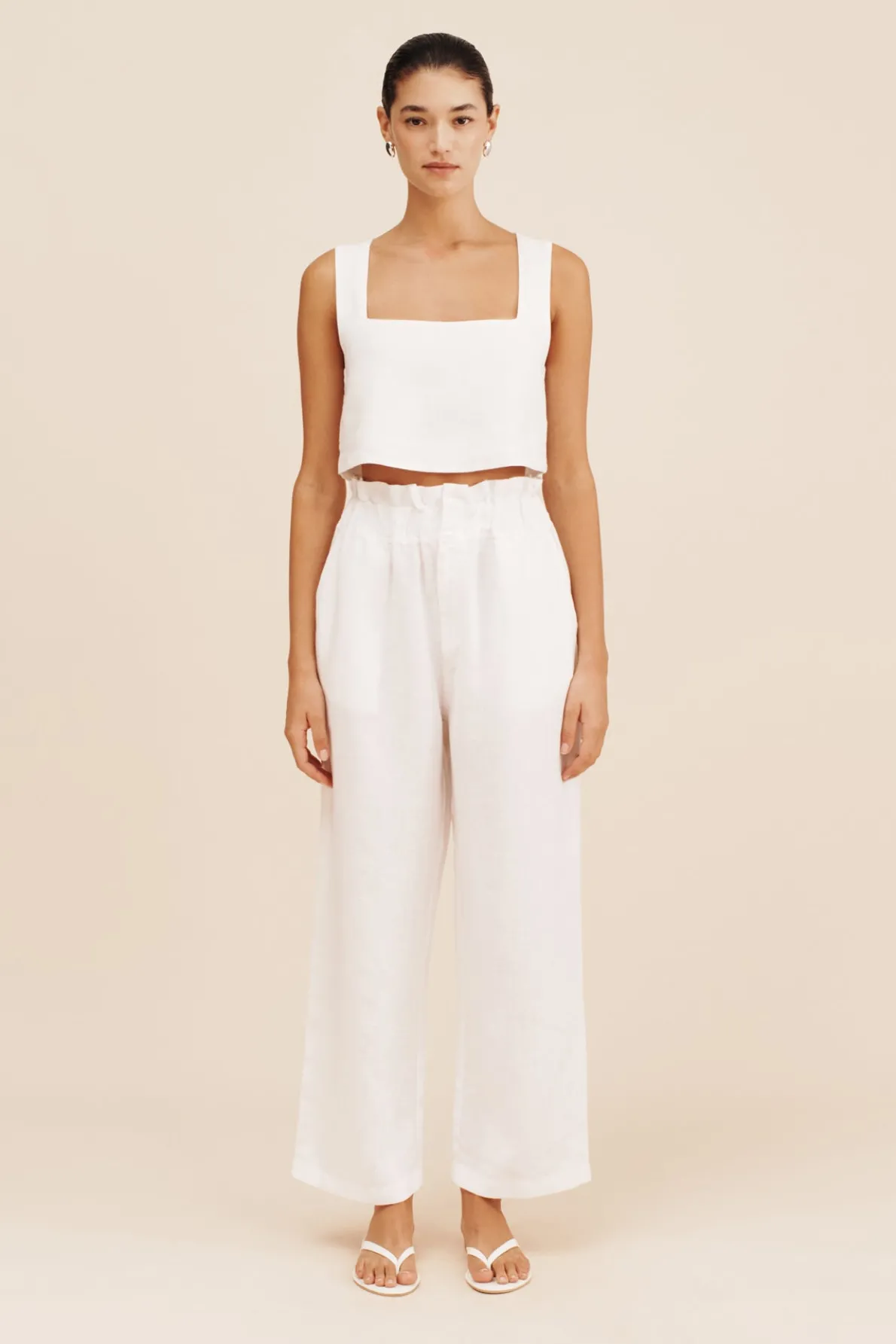 ALICE CROP TOP - IVORY