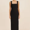 ALICE MIDI DRESS - BLACK
