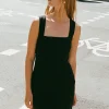 ALICE MIDI DRESS - BLACK