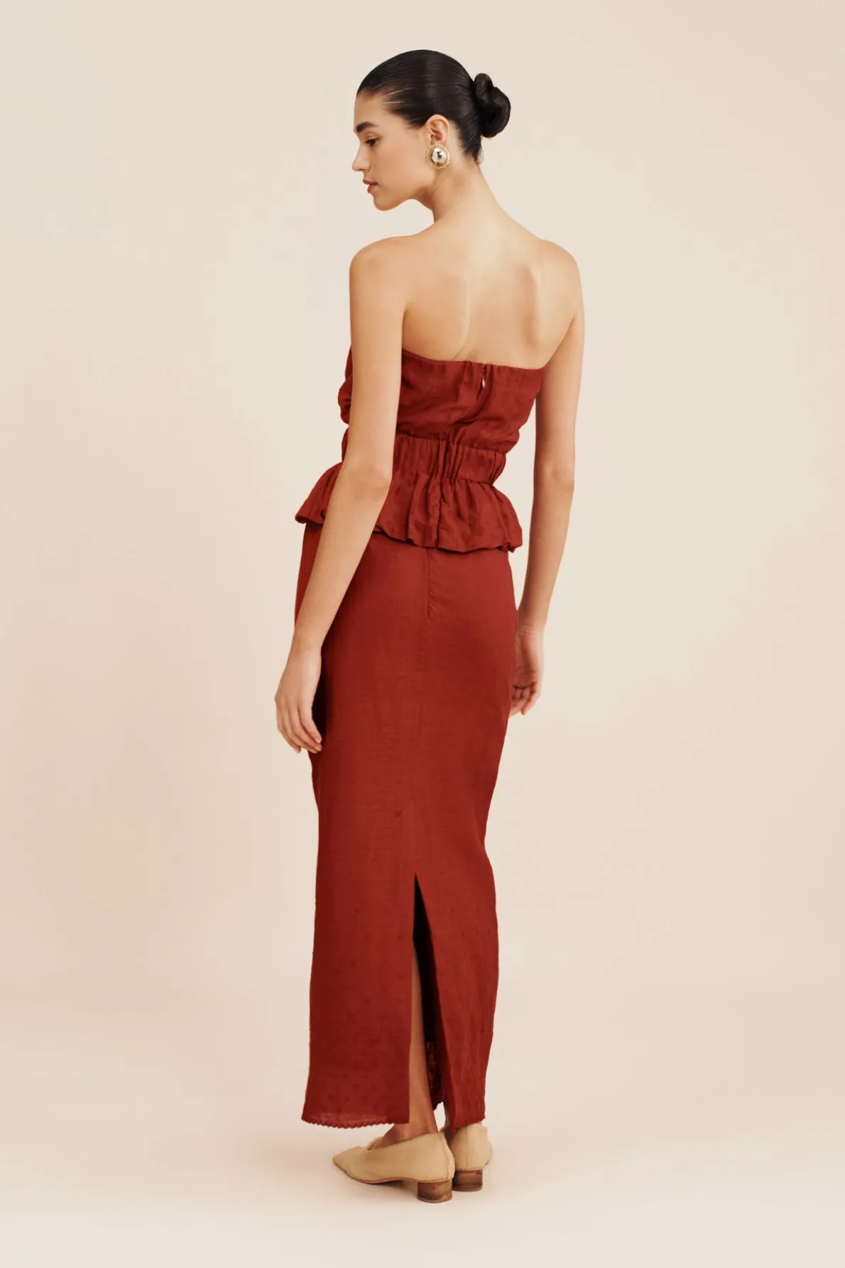 AURELIA SKIRT - MERLOT