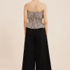 AURELIA STRAPLESS TOP - GINGHAM