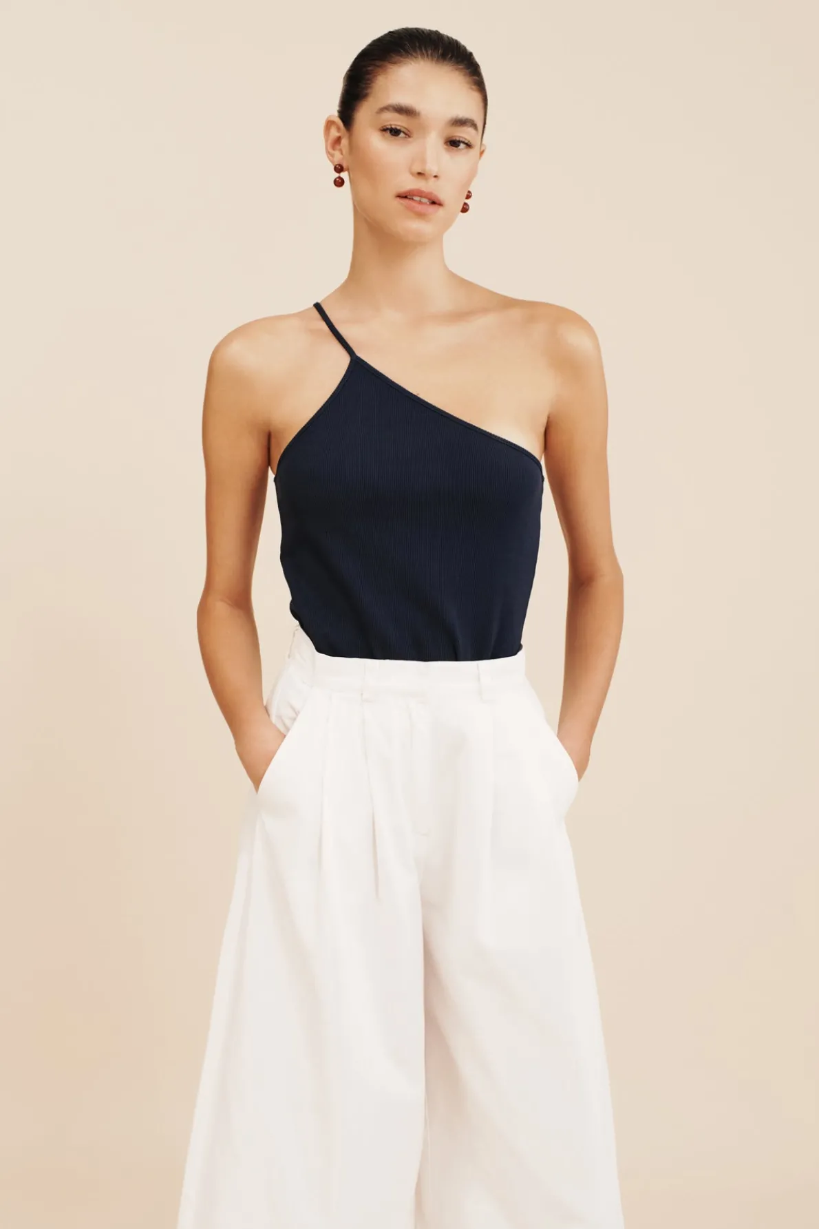 AXEL ONE SHOULDER TANK - NAVY