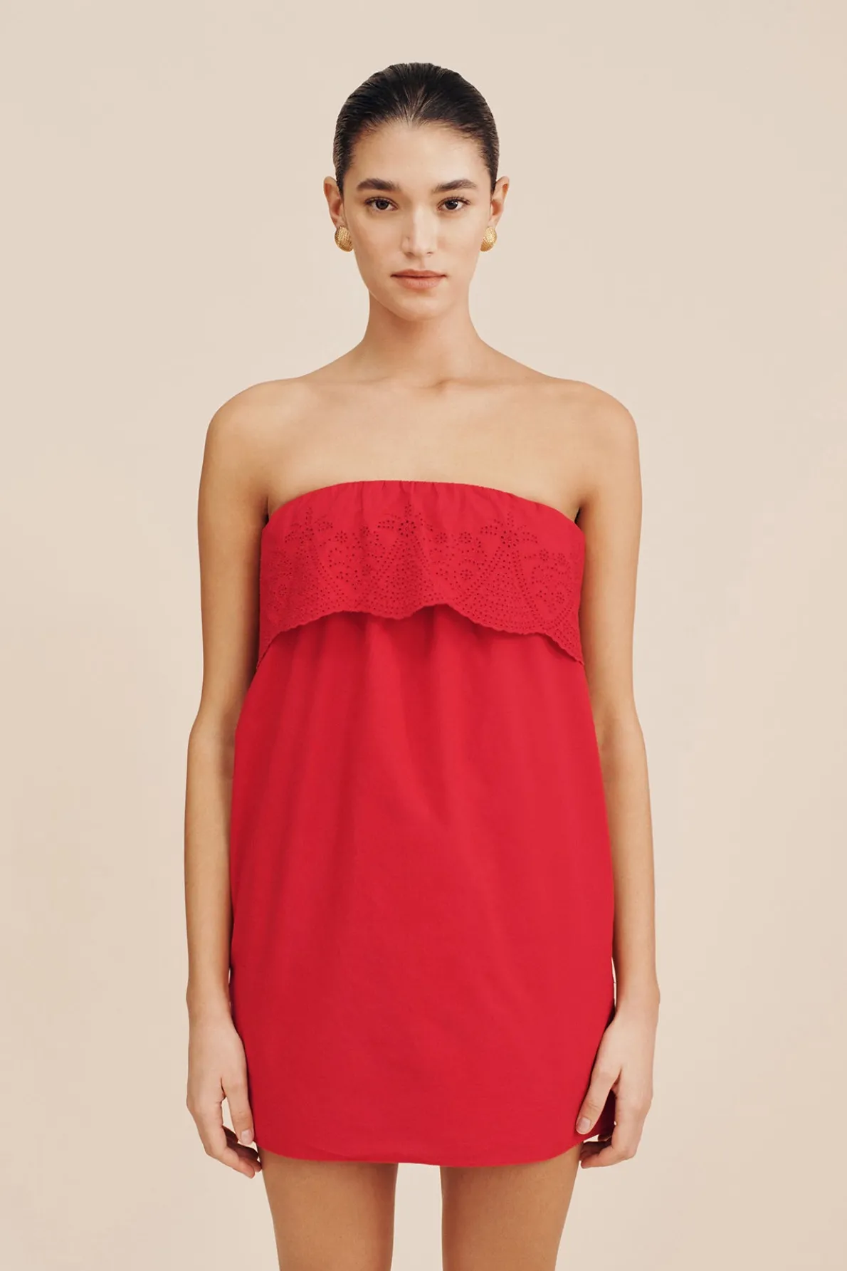 BERYL MINI DRESS - RUBY