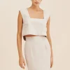 CALEB CROP TOP - NATURAL