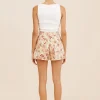 CELINE SHORT - CREAM/MULTI
