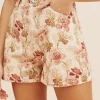 CELINE SHORT - CREAM/MULTI