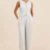 DIANA VEST - SEAGRASS STRIPE