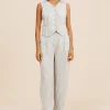 DIANA VEST - SEAGRASS STRIPE