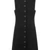 EMMA BUTTON DOWN MINI - BLACK