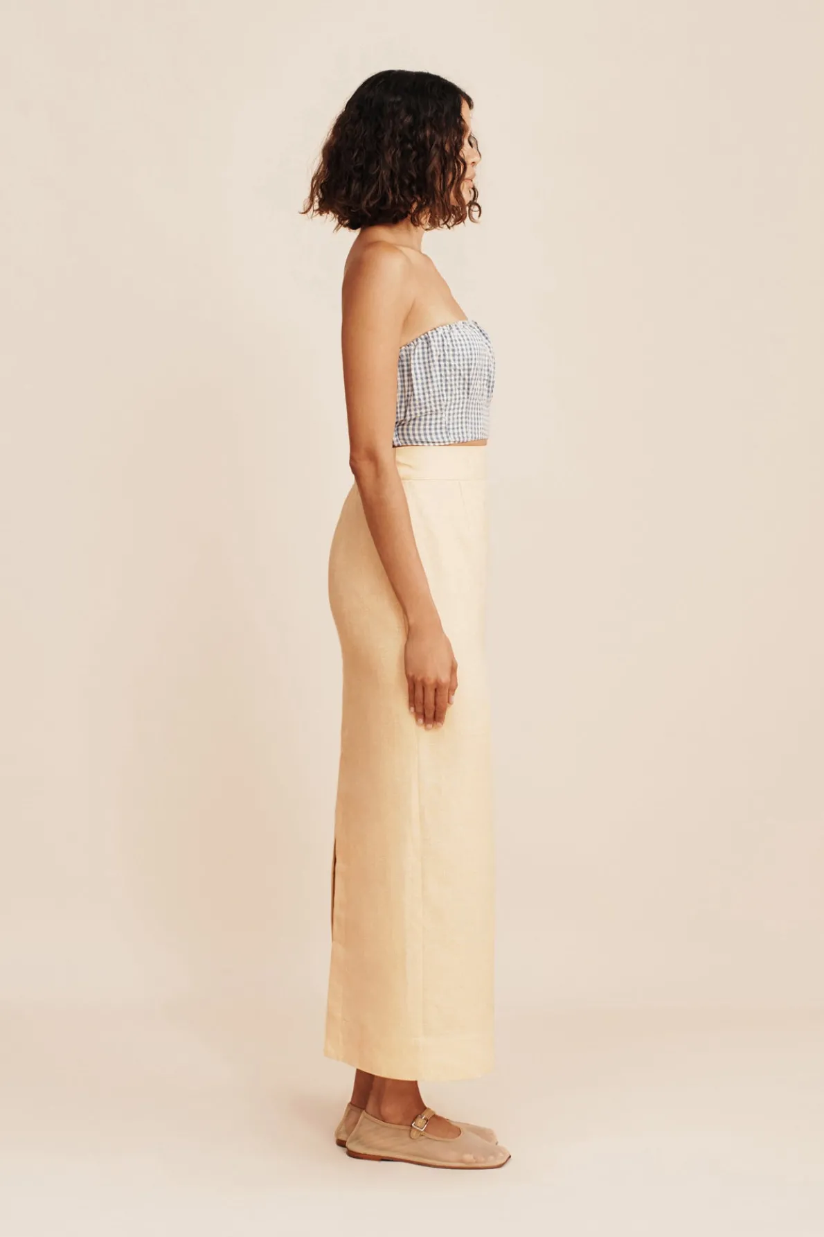 EMMA PENCIL SKIRT - DUSTY CITRON