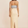 EMMA PENCIL SKIRT - DUSTY CITRON
