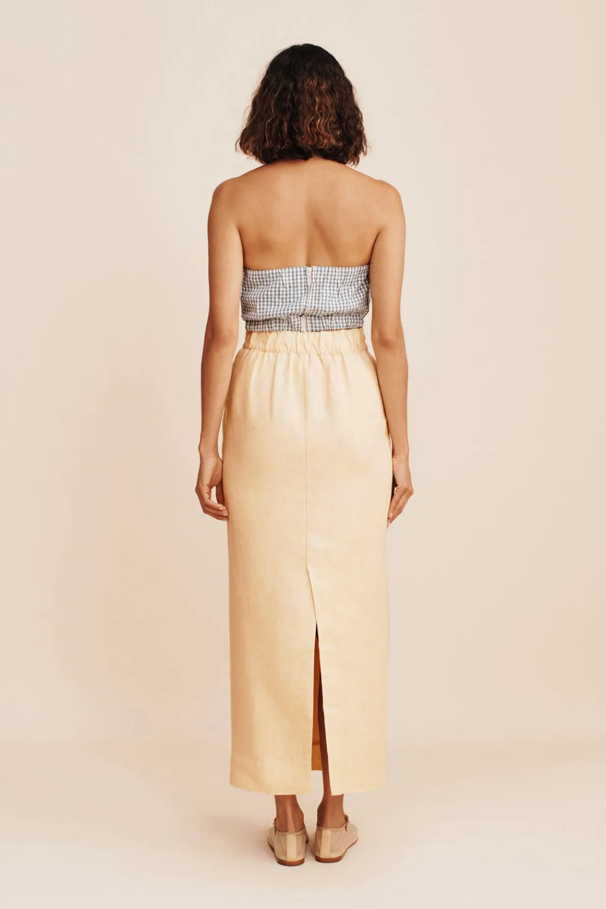 EMMA PENCIL SKIRT - DUSTY CITRON