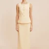 EMMA PENCIL SKIRT - DUSTY CITRON