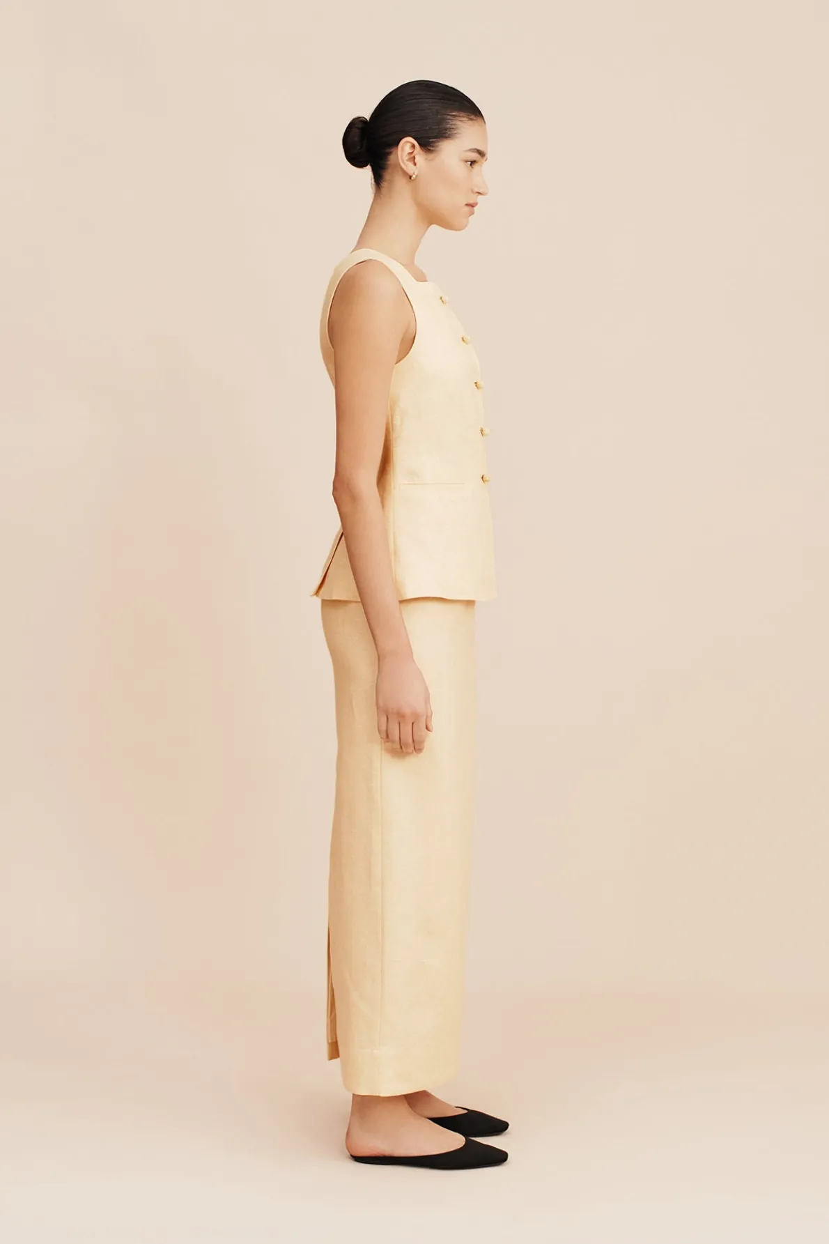 EMMA PENCIL SKIRT - DUSTY CITRON