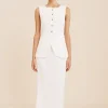 EMMA PENCIL SKIRT - IVORY
