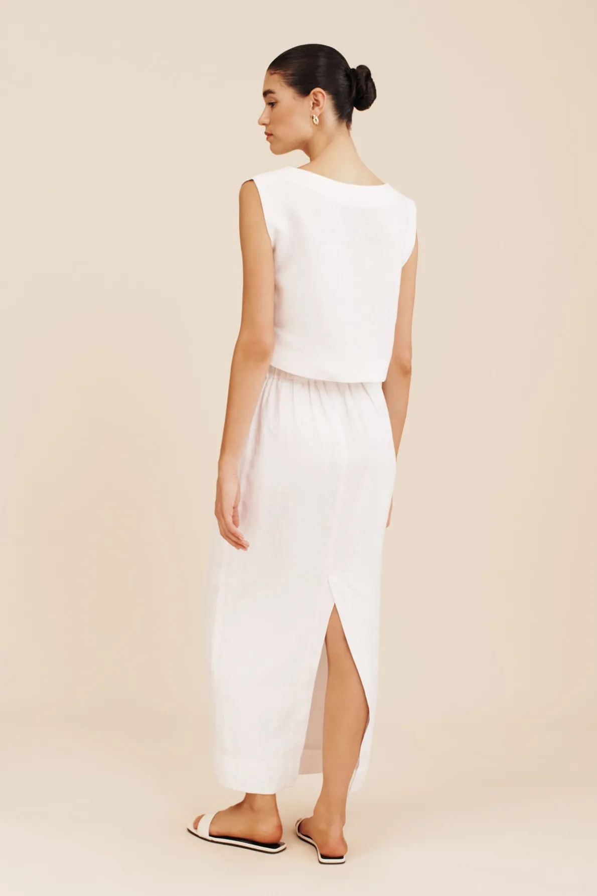 EMMA PENCIL SKIRT - IVORY