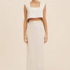 EMMA PENCIL SKIRT - NATURAL