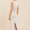 EMMA PENCIL SKIRT - NATURAL
