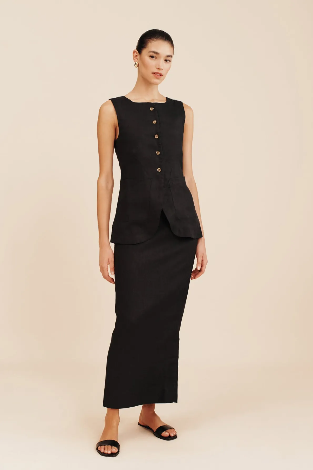 EMMA VEST - BLACK