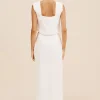 GIGI COLUMN SKIRT - IVORY