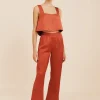GIGI CROP TOP - REDWOOD