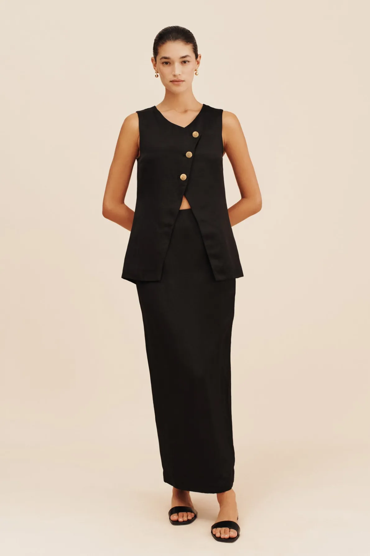 GIGI PENCIL SKIRT - BLACK