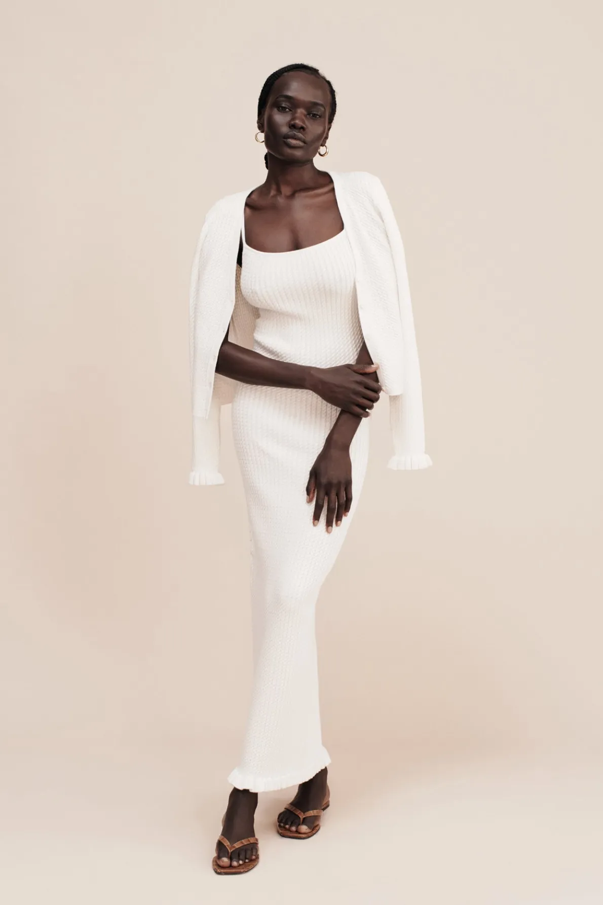 IRIS DRESS - BONE