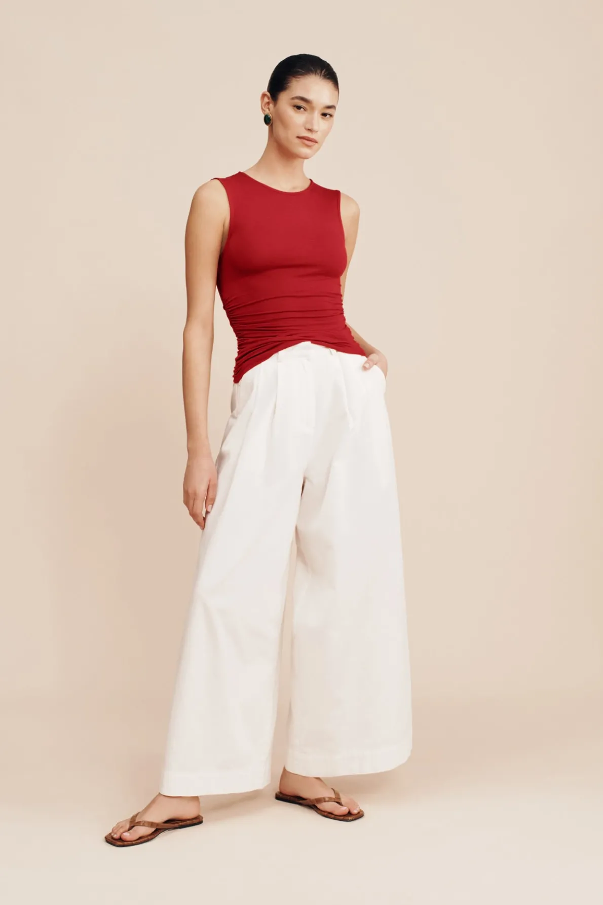 ISABELA TOP - CRIMSON