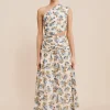 JOSLIN ONE SHOULDER DRESS - MEADOW