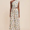 JOSLIN ONE SHOULDER DRESS - MEADOW