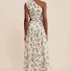 JOSLIN ONE SHOULDER DRESS - MEADOW