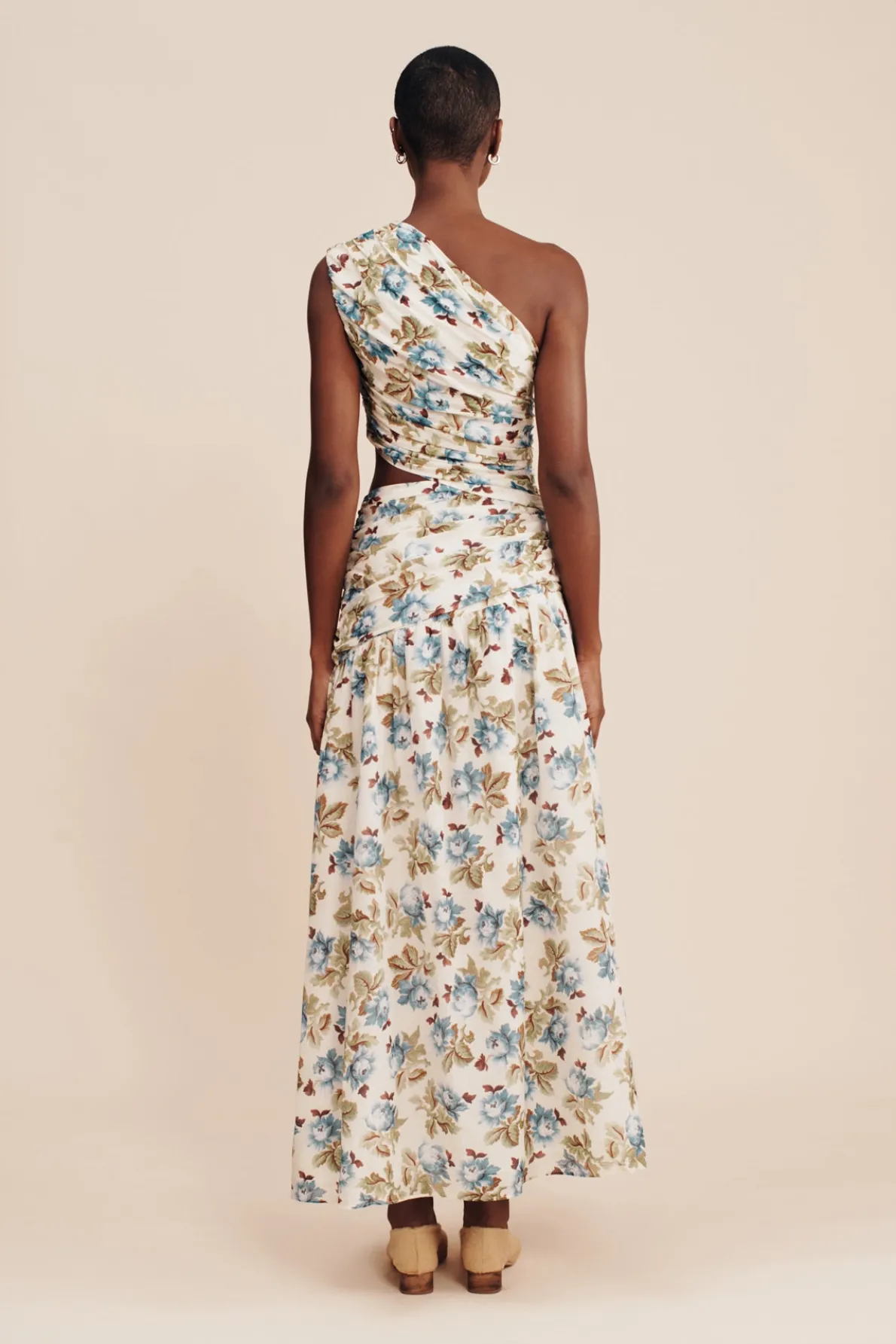 JOSLIN ONE SHOULDER DRESS - MEADOW