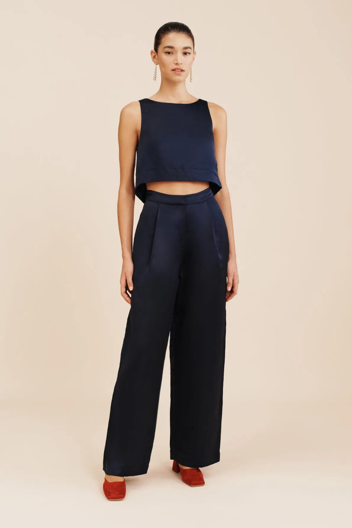 JOY CROP TOP - MIDNIGHT