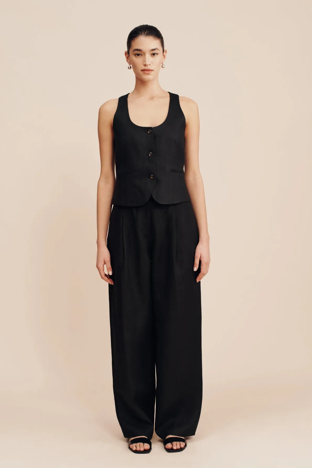 LEON TROUSER - BLACK