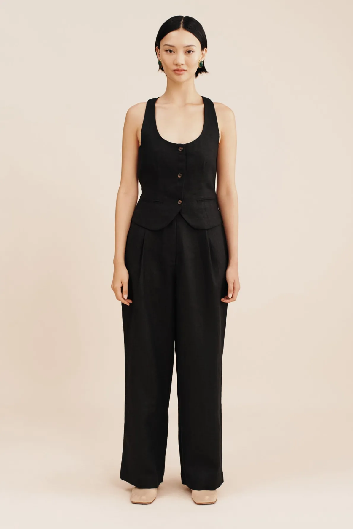 LEON TROUSER - BLACK