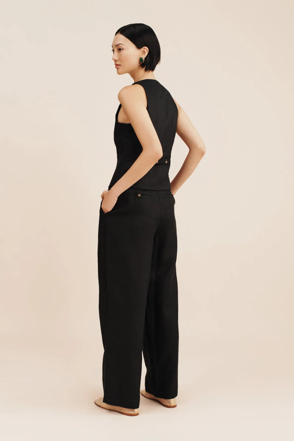 LEON TROUSER - BLACK