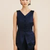 LORENZO HIGH NECK VEST - MIDNIGHT