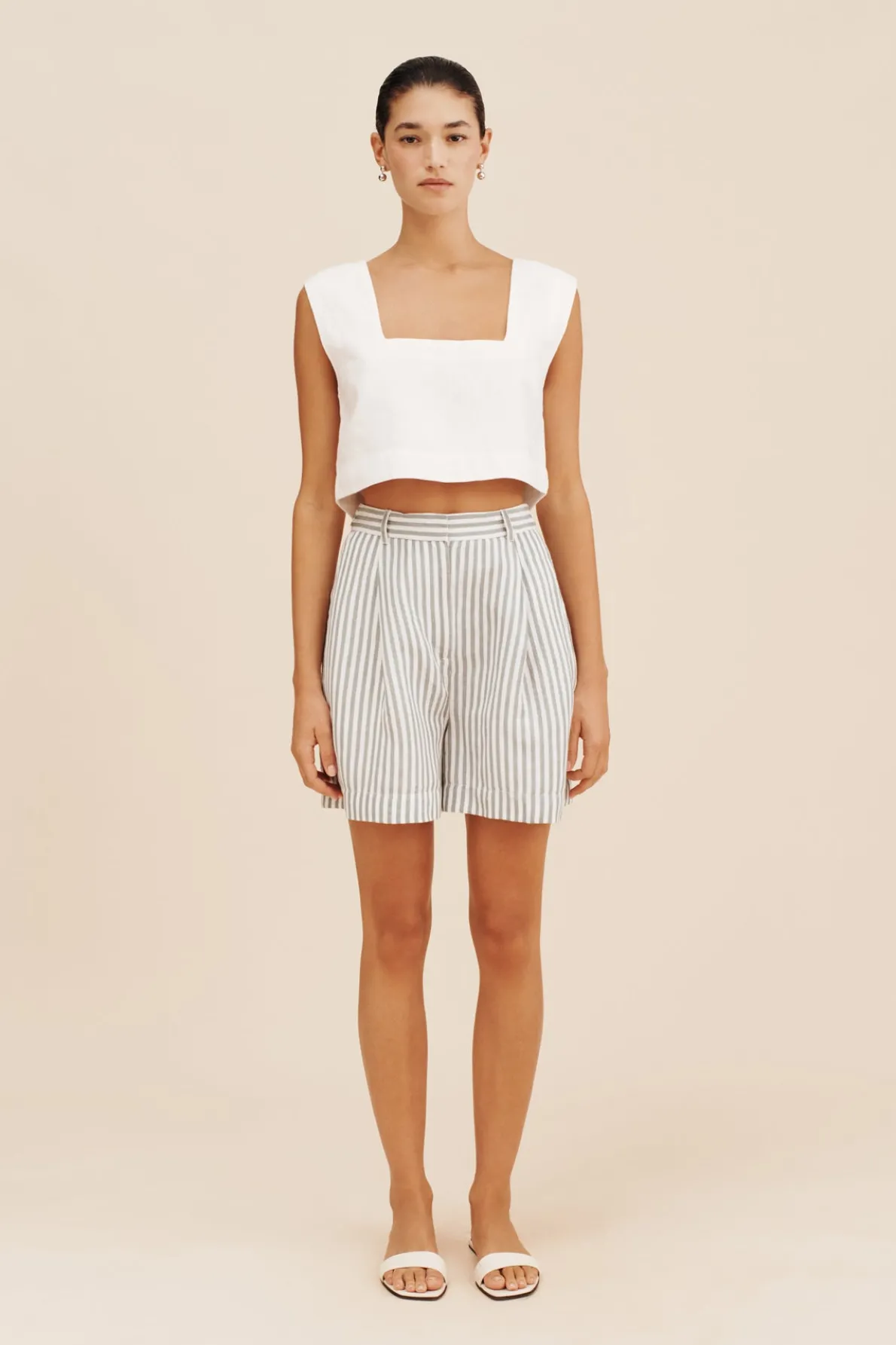 LORENZO SHORT - SEAGRASS STRIPE