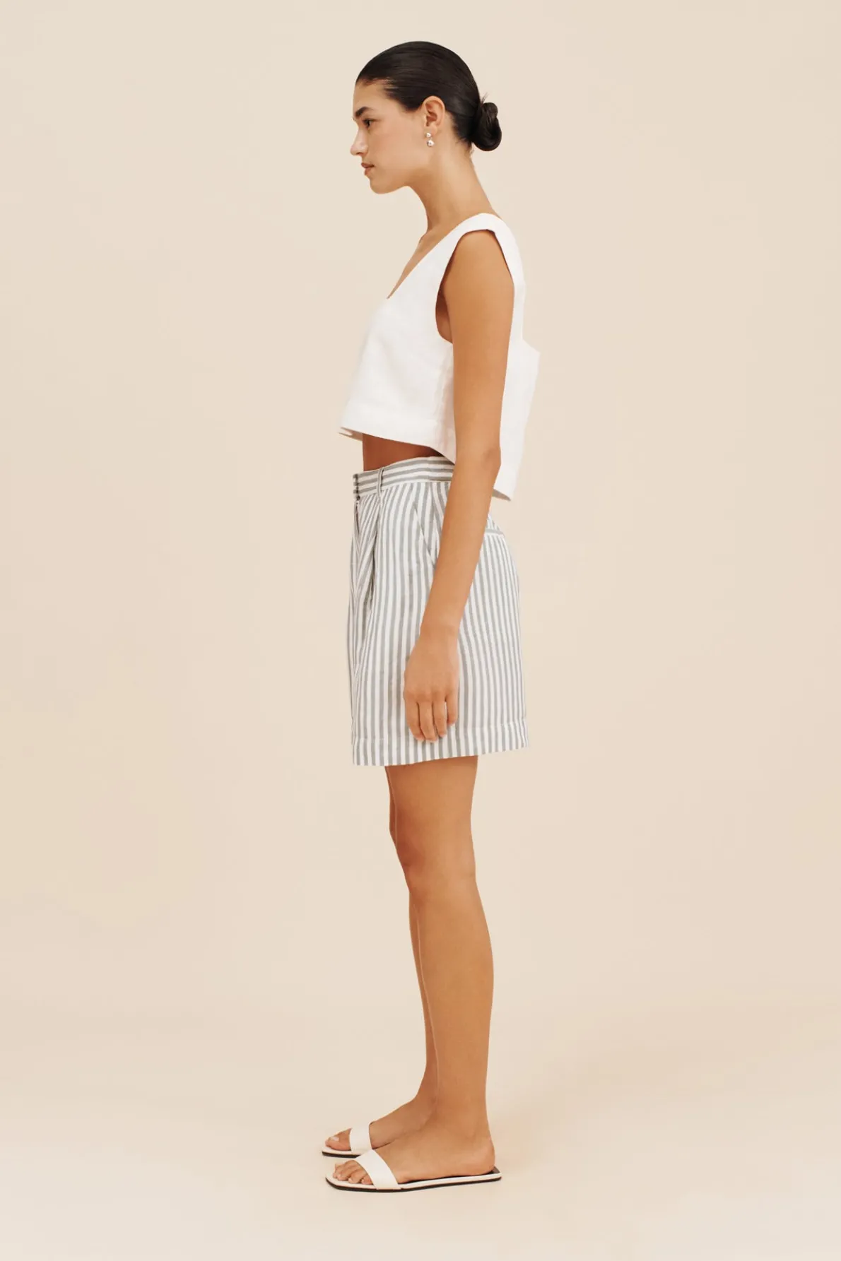 LORENZO SHORT - SEAGRASS STRIPE