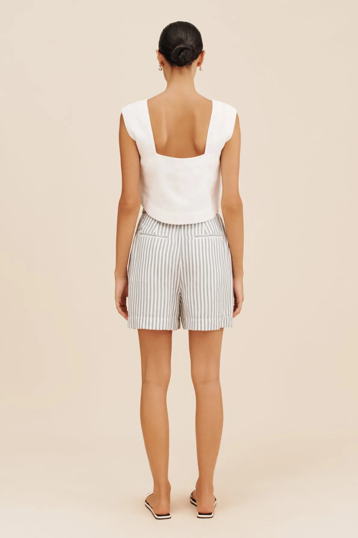 LORENZO SHORT - SEAGRASS STRIPE