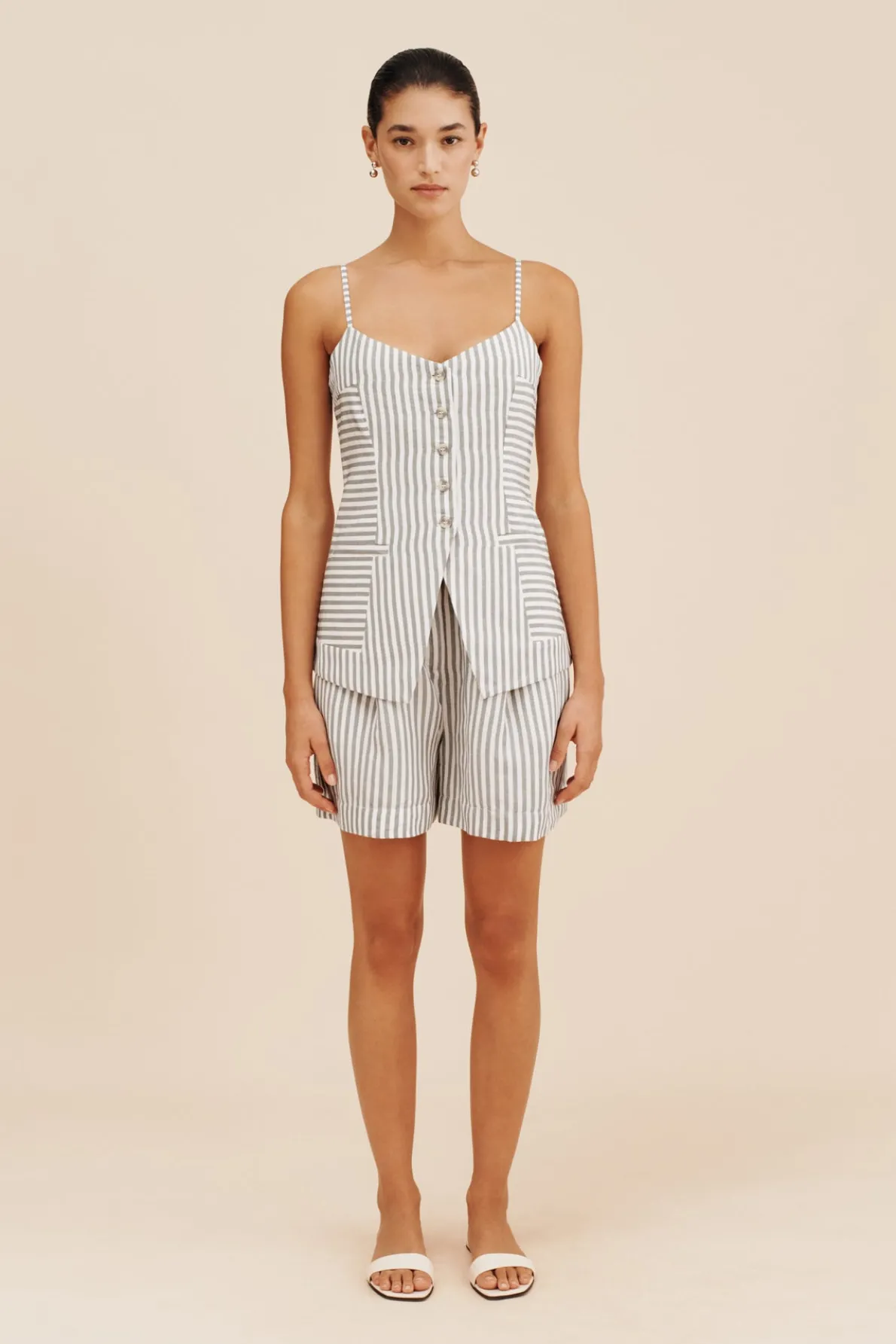 LORENZO SHORT - SEAGRASS STRIPE