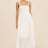 LOUISA DRESS - VINTAGE WHITE