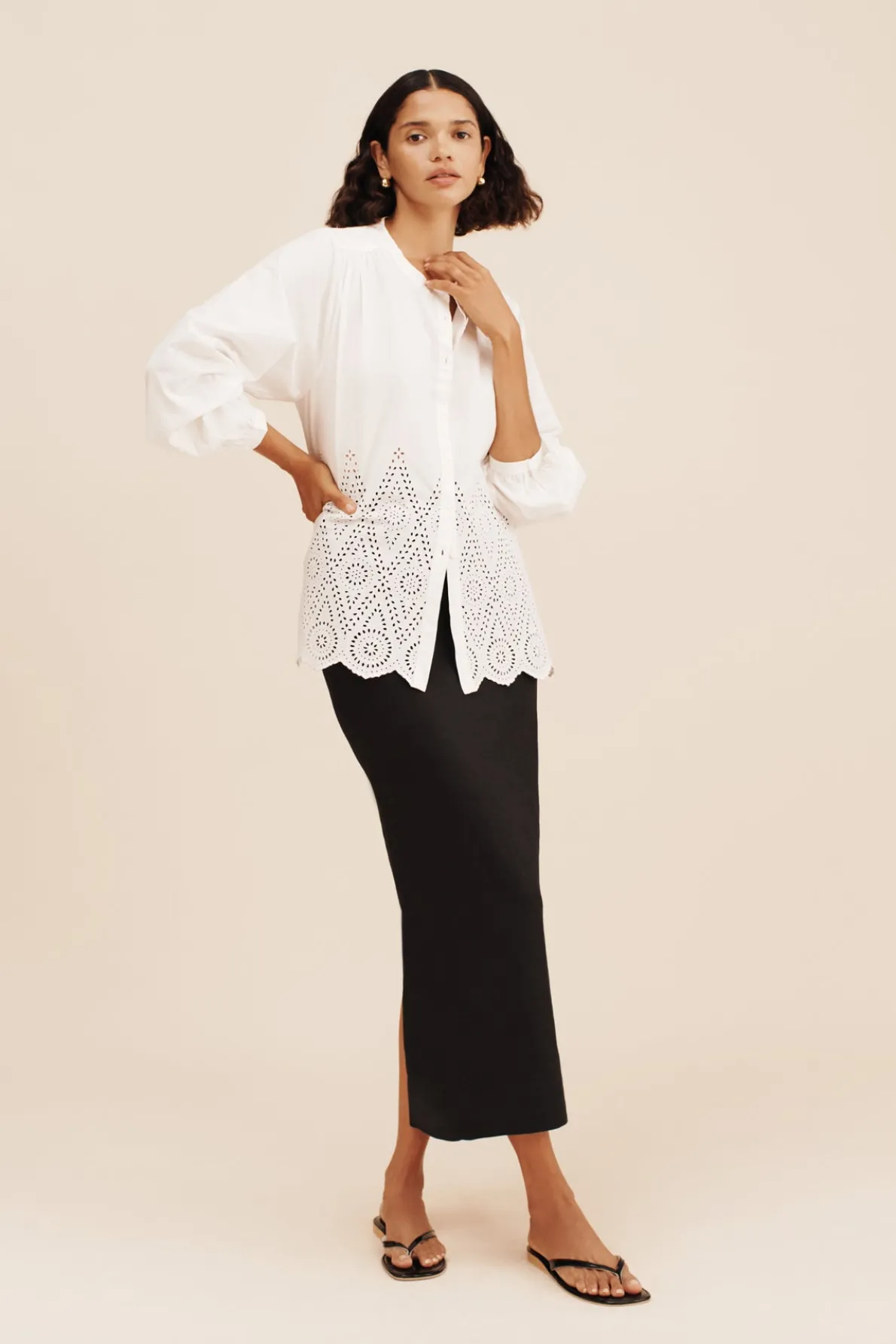 LOUISA SHIRT - VINTAGE WHITE