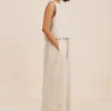 MABEL TOP - BEIGE STRIPE