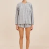 MIRA SHIRT - BLUE GINGHAM